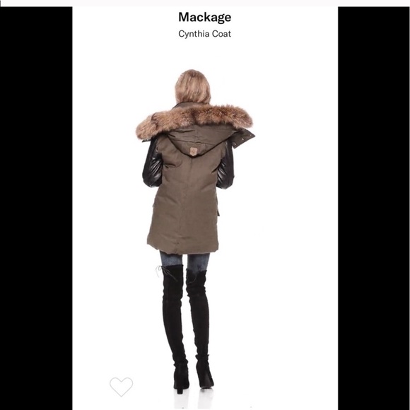 Mackage Cynthia Puffer Army Green Coat Sz XS - Picture 5 of 8